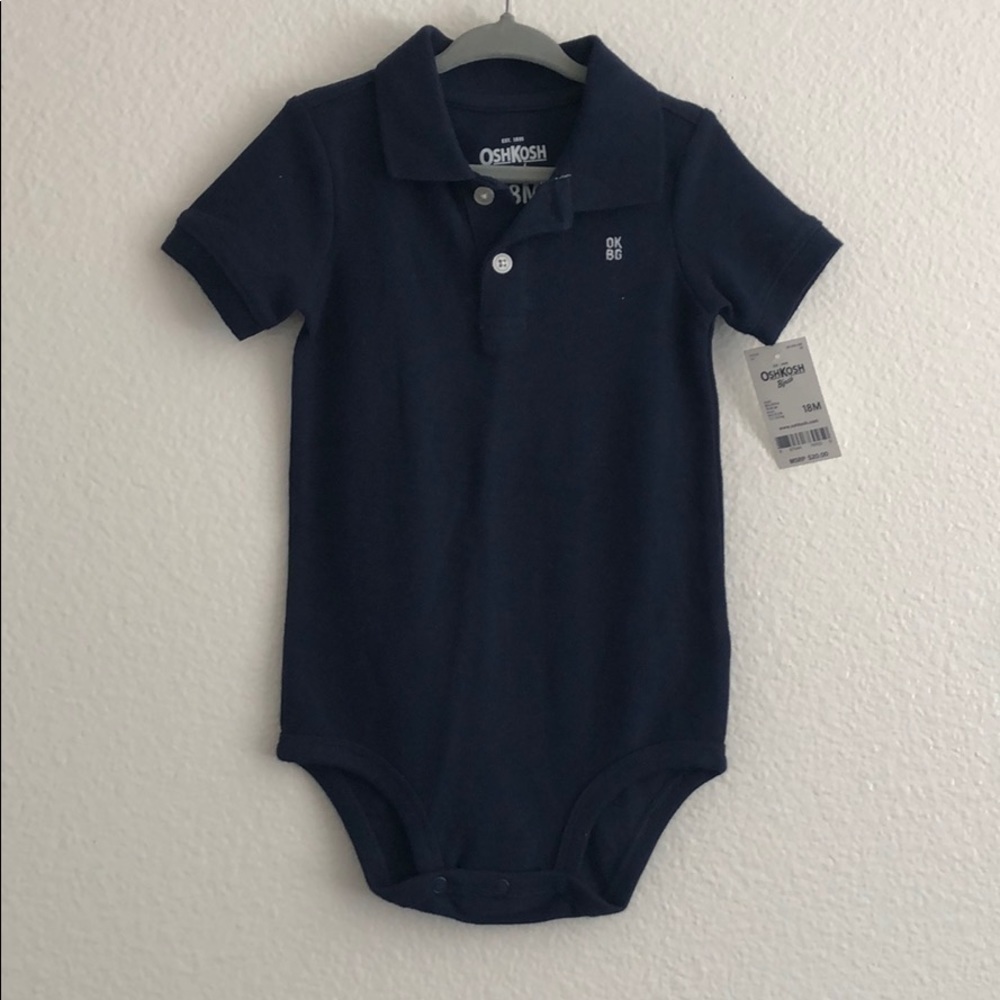 NWT OshKosh B’Gosh Navy Polo Onesie